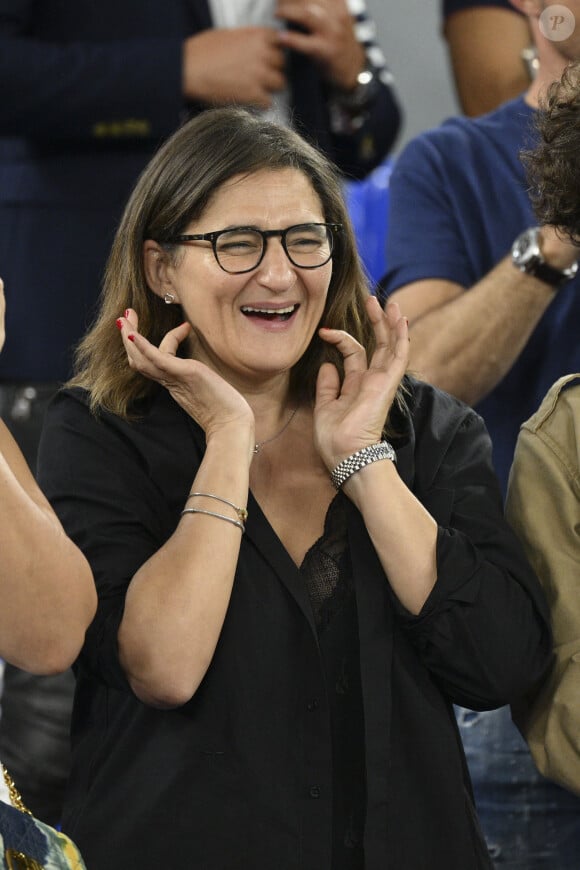 Fayza Lamari - mere de Kylian Mbappé en tribunes lors du match du groupe D opposant la France au Danemark lors de la coupe du Monde au stade 974 à Doha au Qatar, le 26 novembre 2022. © Jean-Baptiste Autissier/Panoramic/Bestimage