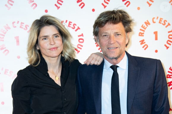 Alice Taglioni et Laurent Delahousse au dîner de gala "Un Rien C'est Tout" au Musée de l'Arme à Paris, le 7 mars 2024. Aurore Marechal/ABACAPRESS.COM