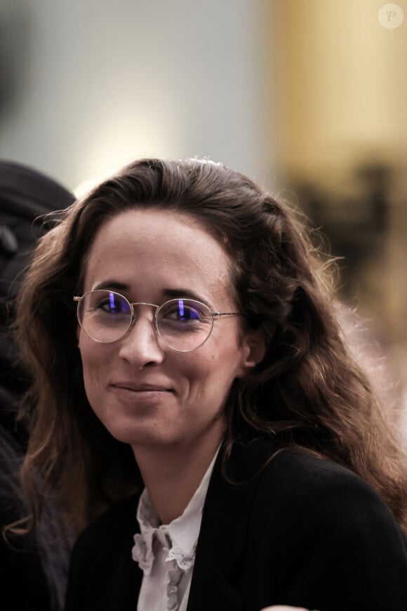 Clémence Guetté, députée LFI - Conférence de presse du chiffrage et financement du programme du Nouveau Front Populaire, à la maison de la chimie, Paris, le 21 juin 2024. © Stéphane Lemouton / Bestimage 