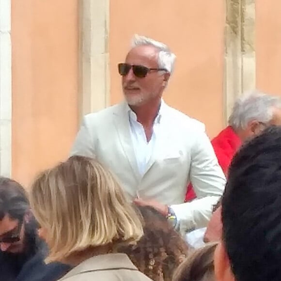 David Ginola au mariage de sa fille la mannequin et influenceuse Carla Ginola et Adrien Rosenpick à l'Hôtel de ville de Saint Tropez, Côte d'azur, France, le 21 septembre 2023. © Var Matin/Nice Matin/Bestimage