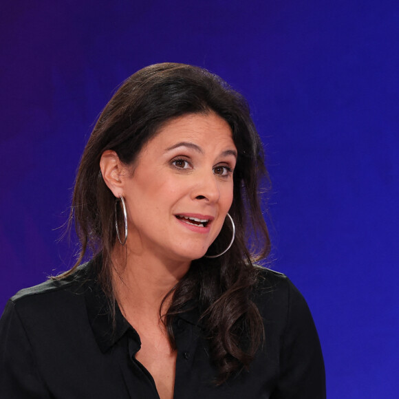 Apolline de Malherbe lors de la conférence de presse de rentrée BFM TV. - RMC du groupe Altice France à Paris, France, le 31 août 2023. © Coadic Guirec/Bestimage