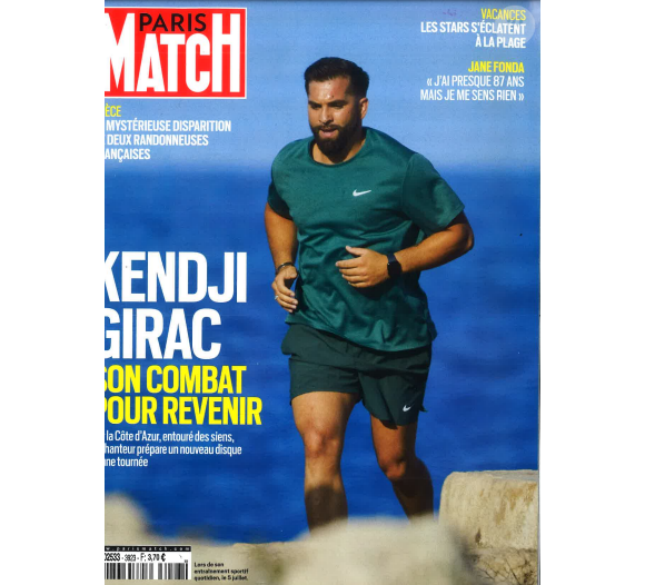 Couverture de "Paris Match" du jeudi 11 juillet 2024