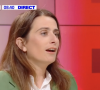 Marine Tondelier invitée d'Apolline de Malherbe dans le "Face à Face" de BFMTV