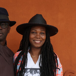 Lilian Thuram et sa femme Kareen Guiock Thuram - Célébrités au village des Internationaux de France de tennis de Roland Garros 2024 à Paris le 7 juin 2024. © Jacovides-Moreau/Bestimage