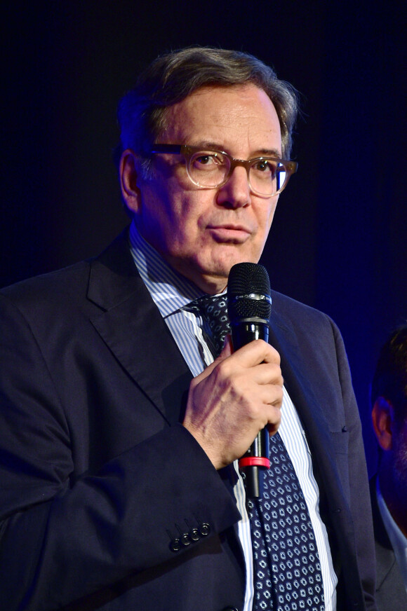 Exclusif - Nonce Paolini lors de la conférence de presse de TF1 concernant la Coupe du monde de rugby à XV 2015 au siège de TF1 à Boulogne-Billancourt, le 2 juillet 2015