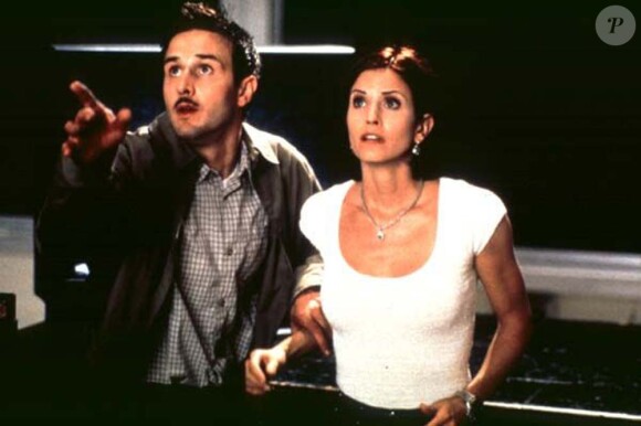 David Arquette et Courteney Cox dans Scream 2, en 1997 !