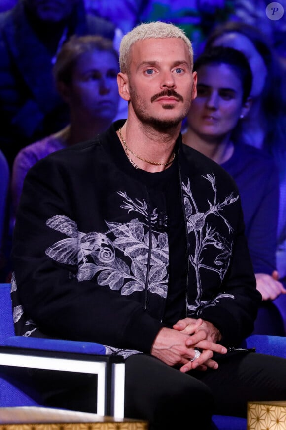 "J'ai été maladroit sur mon commentaire concernant l'arrivée de Greenwood à Marseille", a reconnu M. Pokora dans un long message explicatif
Exclusif - M. Pokora (Matt Pokora) - Enregistrement de l'émission "La boîte à secrets N°17", présentée par F.Bollaert et diffusée le 19 janvier sur France 3 © Christophe Clovis / Bestimage