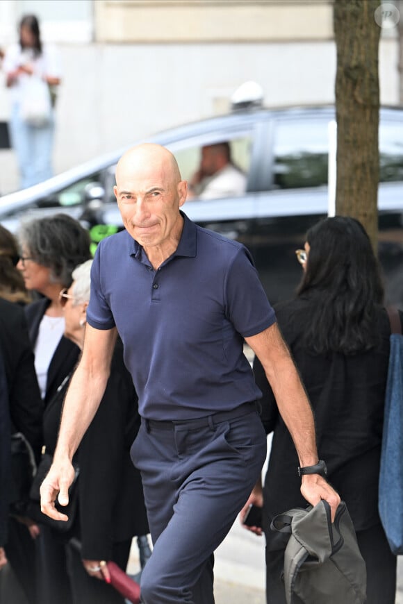 Nicolas Canteloup - Arrivées aux obsèques de Nonce Paolini en l'église Saint-Honoré-d'Eylau, 66 bis, avenue Raymond-Poincaré à Paris, France, le 23 juillet 2024.