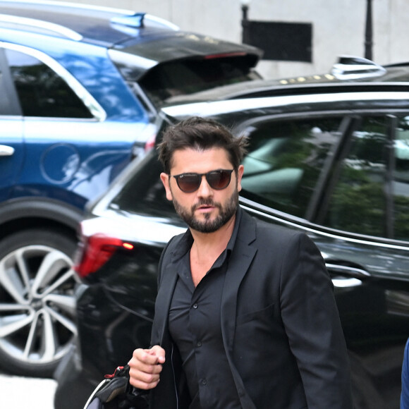 Christophe Beaugrand - Arrivées aux obsèques de Nonce Paolini en l'église Saint-Honoré-d'Eylau, 66 bis, avenue Raymond-Poincaré à Paris, France, le 23 juillet 2024.