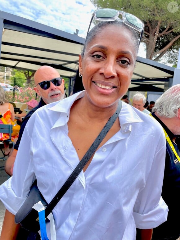 Marie-José Pérec - Les célébrités au village lors de la 16ème étape du Tour de France 2024 à Gruissan, France, le 16 juillet 2024. © Fabien Faure/Bestimage