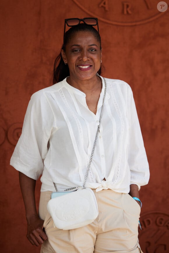 Marie-José Pérec au village lors des Internationaux de France de tennis de Roland Garros 2023, à Paris, France, le 4 juin 2023. © Cyril Moreau/Bestimage