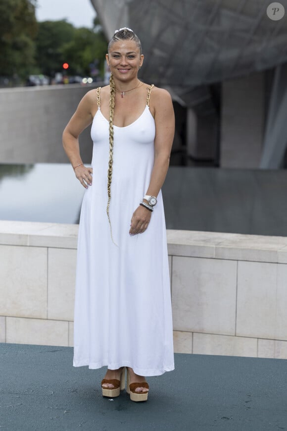 Laure Boulleau - Photocall du dîner "Prelude pour les JO" à la Fondation Vuitton à Paris, France, le 25 juillet 2024. © Olivier Borde/Bestimage