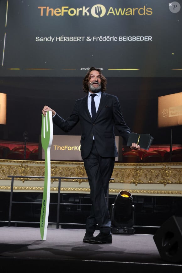 Frédéric Beigbeder lors de la cérémonie des TheFork Awards 2023, premier prix food 100% digital décerné par le grand pubic à l'Opéra de Lille, France, le 13 novembre 2023. © Jean-Marc Lhomer/Bestimage