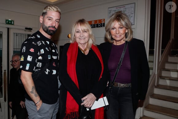 Hugo Manos, Julie Leclerc, Maryse Gildas - Générale de la pièce "La Joconde parle enfin" écrite par Laurent Ruquier au théâtre de l'oeuvre à Paris, France, le 4 avril 2024. © Christophe Clovis / Bestimage