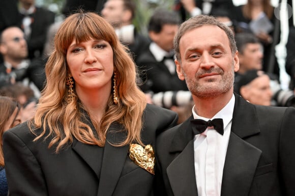 Daphné Bürki et Augustin Trapenard lors de la cérémonie d'ouverture du 77ème Festival de Cannes à Cannes, le 14 mai 2024. Julien Reynaud/APS-Medias/ABACAPRESS.COM