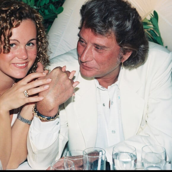 Johnny et Laeticia Hallyday en 1995.