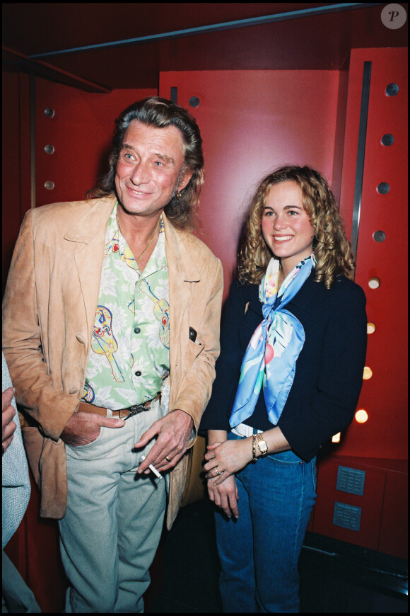 Johnny et Laeticia Hallyday en 1996.