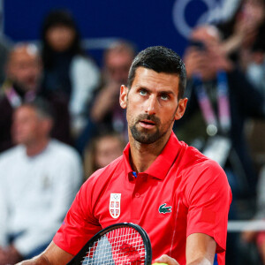 Novak Djokovic au Stade Roland-Garros. © Yegor Aleyev/TASS/Bestimage