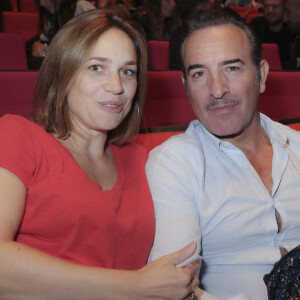 Exclusif - Nathalie Pechalat et son mari Jean Dujardin - People à la représentation exceptionnelle du spectacle musical "Sur la route Enchantée" de Chantal Goya au Palais des Congrès de la Porte Maillot à Paris - © Jack Tribeca / Bestimage