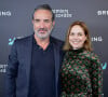 Le couple l'a félicité
Jean Dujardin et sa femme Nathalie Péchalat (nouvelle présidente de l'association "Premiers de Cordée") - Dîner de charité Breitling à la Samaritaine pour l'association "Premiers de Cordée" à Paris. © Rachid Bellak/Bestimage