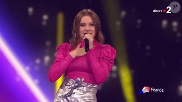 Carla Lazzari a été choisie pour représenter la France à l'Eurovision Junior avec son titre "Bim bam toi"
Carla Lazzari sur le plateau de l'Eurovision Junior