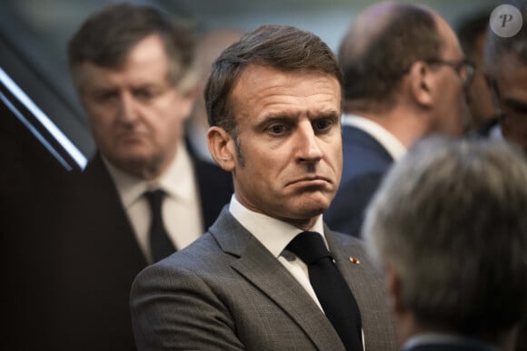 Le Président de la République française Emmanuel Macron inaugure le prolongement de la ligne de métro 14, entre Saint-Denis Pleyel et l'aéroport d'Orly