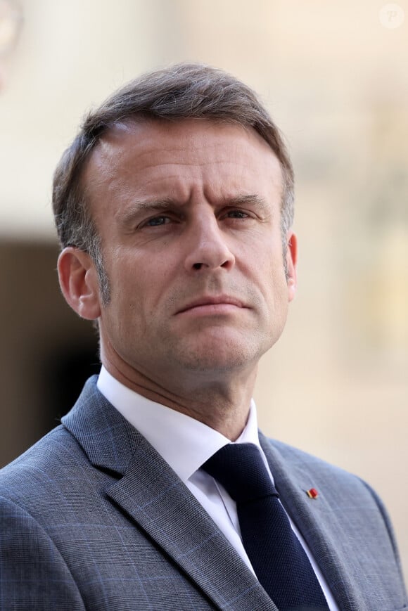 À tel point qu'Emmanuel Macron l'a surnommé "l'application" pour suivre les résultats
 
Le président de la République, Emmanuel Macron reçoit Jens Stoltenberg, secrétaire général de l'Otan, pour un entretien au palais de l'Élysée à Paris, le 24 juin 2024