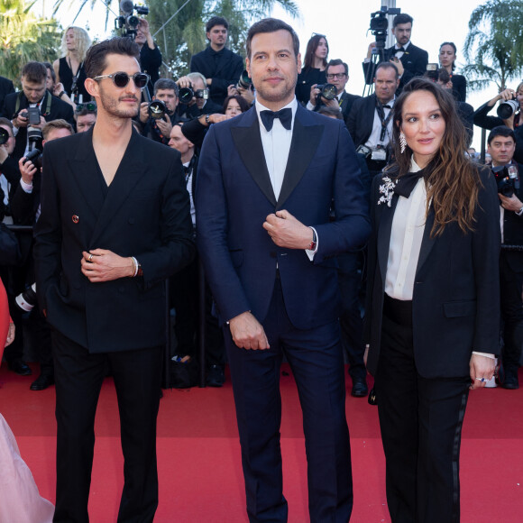 Pierre Niney, Laurent Lafitte, Anaïs Demoustier (enceinte) - Montée des marches du film " Le comte de Monte-Cristo " lors du 77ème Festival International du Film de Cannes, au Palais des Festivals à Cannes. Le 22 mai 2024 © Olivier Borde / Bestimage 