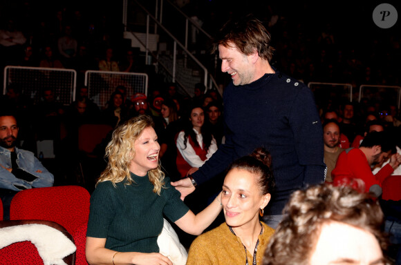 Alexandra Lamy, Thomas Jouannet lors de la cérémonie de clôture du 27ème Festival International du Film de Comédie de l'Alpe d'Huez, France, le 20 janvier 2024. © Dominique Jacovides/Bestimage