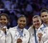 Marie-Florence Candassamy, Coraline Vitalis, Alexandra Louis-Marie et Auriane Mallo-Breton aux Jeux olympiques de Paris 2024 - Crédit photo : Gregory Lenormand / DPPI Media / Panoramic