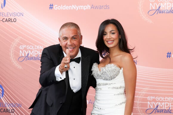 "Le gens pensent ce qu'ils veulent" 
Samy Naceri et sa compagne Sofia Athena - Photocall et cérémonie de clôture de la 63ème édition du Festival de Télévision de Monte-Carlo (63rd Golden Nymph) au Grimaldi Forum à Monaco. © Claudia Albuquerque / Bestimage 