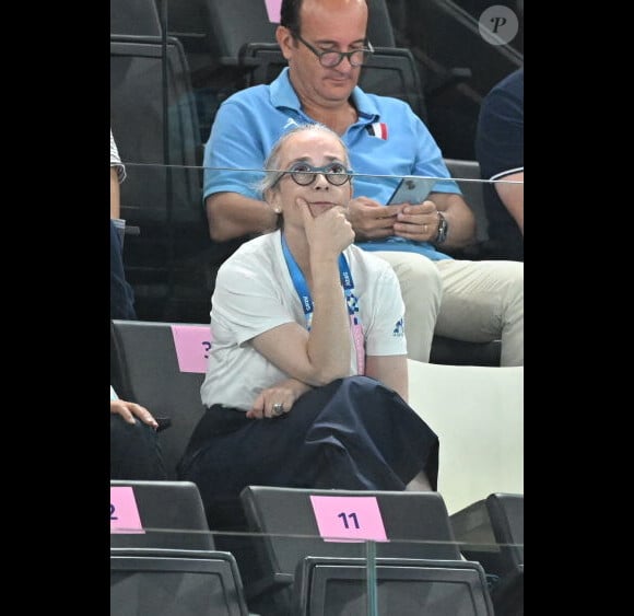 Delphine Ernotte - Célébrités assistent aux épreuves de gymnastique lors des Jeux Olympiques de Paris2024 (JO) le 5 aout 2024. © Perusseau-Jacovides/Bestimage 