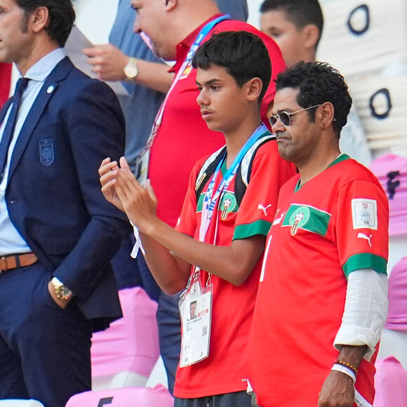 Malgré la présence de l'artiste et de son fils, le Maroc a été éliminé

Jamel Debbouze et son fils Léon assistent à la demi-finale de football entre le Maroc et l'Espagne (1-2) lors des Jeux Olympiques de Paris2024 (JO) le 5 aout 2024.