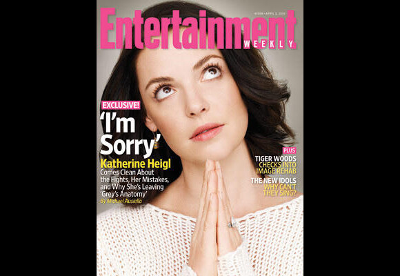Katherine heigl en couverture de Entertainment Weekly