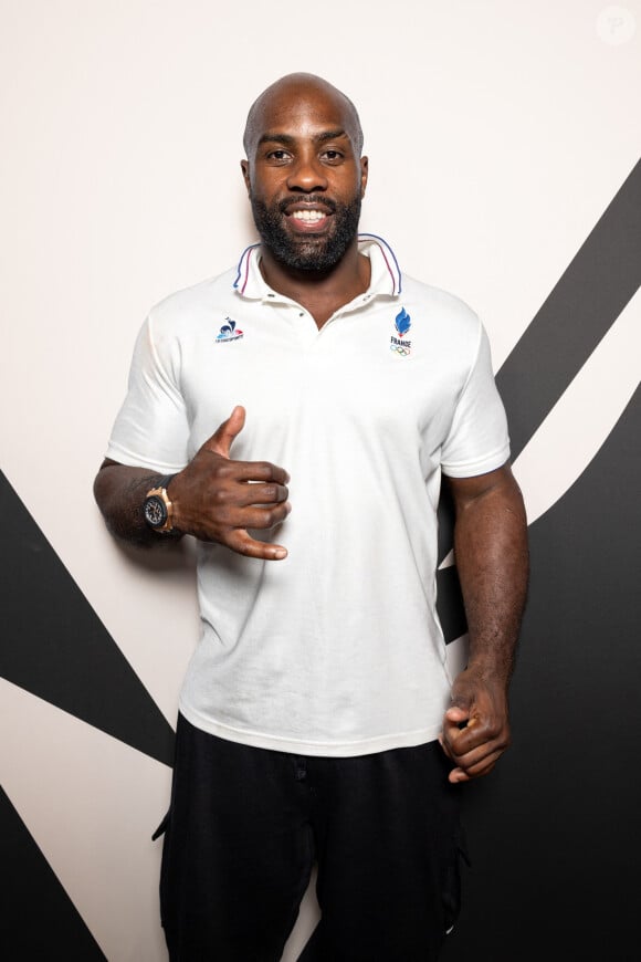 Teddy Riner, Médaille d'or Judo par équipe et +100kg . - Défilé des médaillés français au Club France à la Grande Halle de La Villette lors des Jeux Olympiques Paris 2024 le 4 août 2024. © Jeremy Melloul / Bestimage 