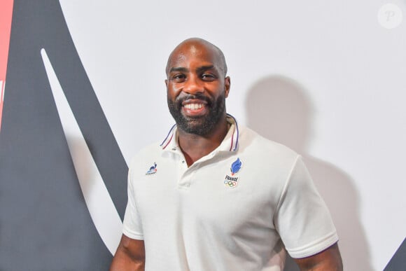 Teddy Riner fête ses deux médailles d'Or au Club France, Parc de la Villette, lors des Jeux Olympiques Paris 2024 le 4 août 2024. © Alexandre Fay / Pixplanete / Bestimage  