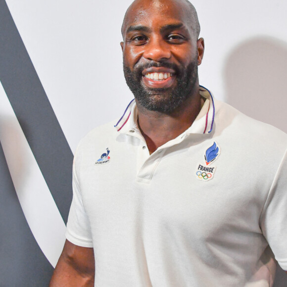 Teddy Riner fête ses deux médailles d'Or au Club France, Parc de la Villette, lors des Jeux Olympiques Paris 2024 le 4 août 2024. © Alexandre Fay / Pixplanete / Bestimage  