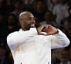 Teddy Riner d'or aux Jeux olympiques de Paris le 2 août 2024 (Credit Image: © Mickael Chavet/ZUMA Press Wire)