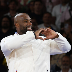 Teddy Riner d'or aux Jeux olympiques de Paris le 2 août 2024 (Credit Image: © Mickael Chavet/ZUMA Press Wire)