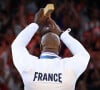 Teddy Riner d'or aux Jeux olympiques de Paris le 2 août 2024 © Federico Pestellini / DPPI / Panoramic / Bestimage