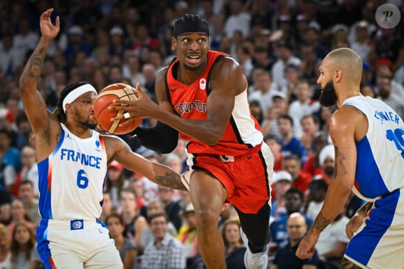 Quarts de finale - Gilgeous Alexander Shai pendant le match de basket de la France face au Canada, le 6 août 2024. © Federico Pestellini / DPPI / Panoramic / Bestimage