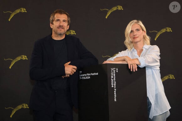 Mélanie Laurent et Guillaume Canet au photocall du film "Le Déluge" lors du 77ème festival international du film de Locarno en Suisse, le 7 août 2024. Photo by Dario Raimondi/Splash News/ABACAPRESS.COM