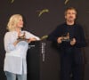 Ils ont tous les deux reçu le prix Excellence Award Davide Campari pour l'ensemble de leur carrière respective
Mélanie Laurent et Guillaume Canet au photocall du film "Le Déluge" lors du 77ème festival international du film de Locarno en Suisse, le 7 août 2024. Photo by Dario Raimondi/Splash News/ABACAPRESS.COM