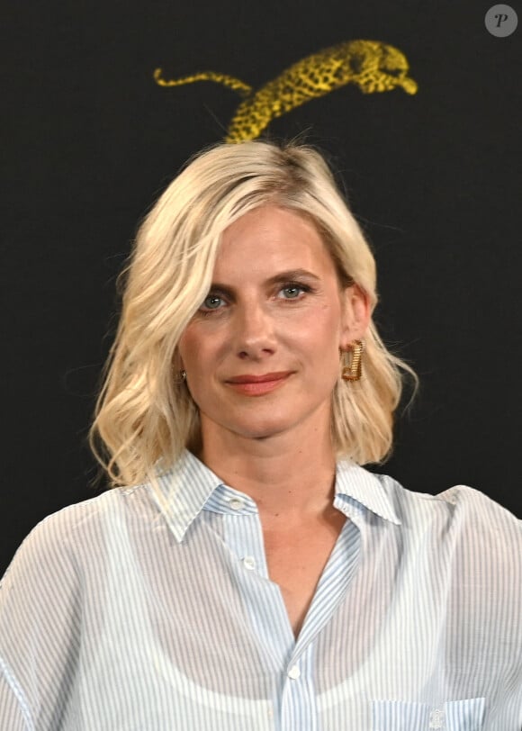 Mélanie Laurent au photocall du film "Le Déluge" lors du 77ème festival international du film de Locarno en Suisse, le 7 août 2024. Photo by Dario Raimondi/Splash News/ABACAPRESS.COM