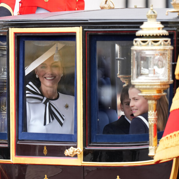 Catherine Kate Middleton, princesse de Galles lors de la parade militaire "Trooping the Colour" à Londres le 15 juin 2024 © Julien Burton / Bestimage 