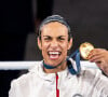 Imane Khelif est une boxeuse qui représentait l'Algérie lors des Jeux Olympiques de Paris
Imane Khelif. © Petter Arvidson-Bildbyran / Zuma Press / Bestimage