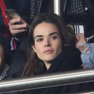 Vianney Bureau et sa compagne Catherine Robert dans les tribunes du parc des Princes à Paris, le 6 mars 2019