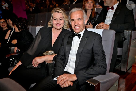 Paul et Luana Belmondo durant la soirée de clôture du 20eme Monte Carlo Film Festival de la Comédie, au Grimaldi Forum à Monaco. Le 29 avril 2023. © Bruno Bebert / Bestimage