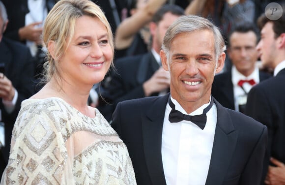 Paul Belmondo (en Dior et chaussures Carvil ) et son ex-femme Luana (robe Alzra et Roger Vivier) - Montée des marches de la cérémonie de clôture du 70ème Festival International du Film de Cannes, France, le 28 mai 2017. © Denis Guignebourg/Bestimage 