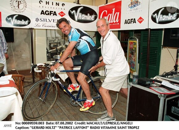 Gérard Holtz et Patrice Laffont à Radio Vitamine à Saint-Tropez